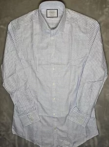 Charles Tyrwhitt Button Up Shirt Woven Baumwall Cotton 15.5 X 33 Gingham - Picture 1 of 11
