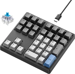Pad numérique mécanique, clavier interchangeable à chaud filaire 34 clés, noir Gateron - Photo 1/8