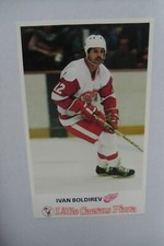 1984-Little Caesars'-DETROIT RED WINGS-#12-Ivan Bodirev Color POSTCARD,