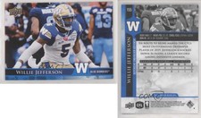 2021 Upper Deck CFL Blue Willie Jefferson #155