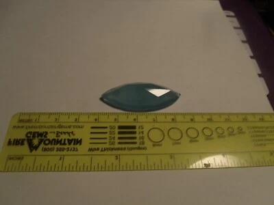 AQUAMARINA, AZUL SANTA MARIA, anillo marquesa facetado/gema colgante.  Foto 1 de 4