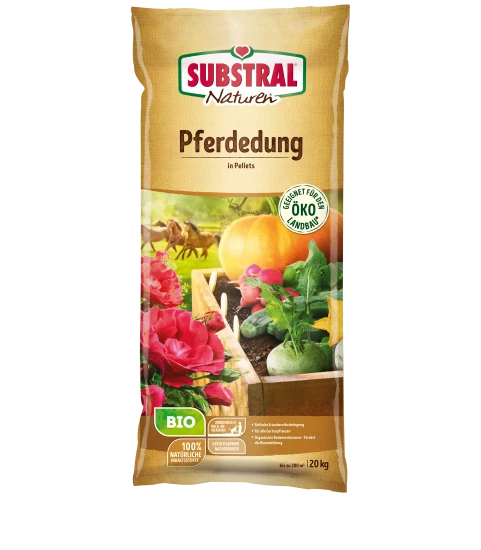 NATUREN® Bio Pferdedung 20 kg Dünger Stallmist biologisch Pellets - Bild 1 von 1