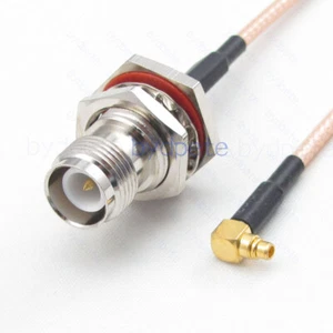 MMCX male to RP-TNC female bulkhead waterproof RG316 Pigtail 50ohm cable bydpete - Picture 1 of 6