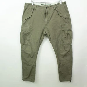Polo Ralph Lauren Cargo Pants Size 34 Military Mens Khaki Slim cotton - Picture 1 of 12
