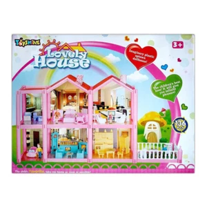 Lovely Pink Doll House – 136 Pcs - Picture 1 of 5