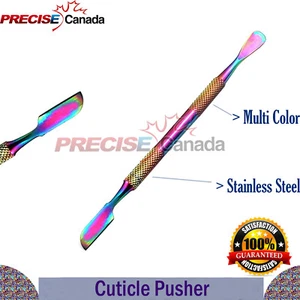 Nail Cuticle Pusher Stainless Manicure Pedicure Scraper Remover Spoon (Multi) - Picture 1 of 3
