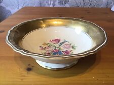 Stunning ROSENTHAL Chippendale Gilded Floral Patterned Porcelain Footed Bowl