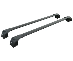 For Buick Enclave 2017-Up Roof Rack Cross Bars Metal Bracket Flush Rails Alu Bla - Foto 1 di 4