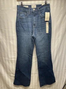 Pantalones de mezclilla acampanados de tiro alto regular talla 6 Universal Thread para mujer nuevos con etiquetas - Imagen 1 de 5