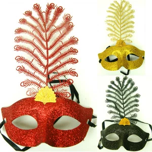 New Luxurious Feather Venetian Masquerade Halloween Party Ball Costume Masks - Picture 1 of 4