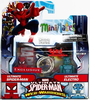 Minimates Web Warriors Ultimate Spider-Man y Ultimate Electro Exclusivo 2015 Nuevo Foto 1 de 4