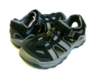 TEVA OMNIUM 2 MEN SANDALS LEATHER BLACK US 12 /UK 11 /EU 45.5 - Picture 1 of 5