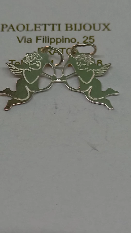 CIONDOLI A FORMA  DI CUPIDI DA DIVIDERE IN ARGENTO 925/°°° - Immagine 1 di 1