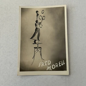 Vintage Circus Juggling Juggler Balancing Act Photo Photograph Fred Morell - Picture 1 of 6