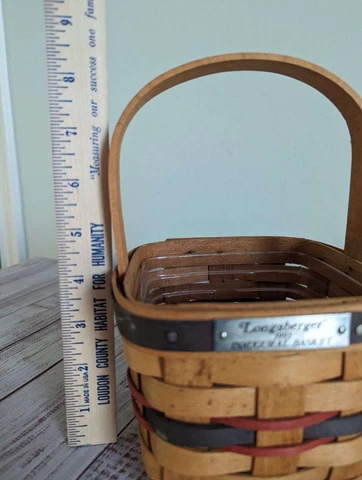 1993 Longaberger Handwoven~[ INAUGURAL BASKET ]~With Liner ~~QUALITY ITEM!! Cover