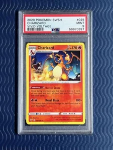 Pokemon 2020 SWSH Vivid Voltage Charizard (Non-Holo) 025 PSA 9 - Picture 1 of 2