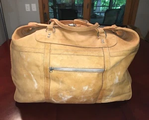 Vintage komplett braun Leder Seesack Seesack Fitness Reise Weekender Tasche Pack Umhängetasche - Bild 1 von 10