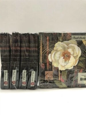 Lote de 5 servilletas de almuerzo Punch Studio 53615 Twilight Blooms (20 servilletas por juego) Foto 1 de 3