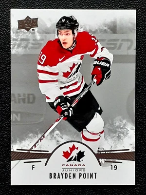 BRAYDEN POINT 2016-17 UPPER DECK TEAM CANADA JUNIORS 16-17 NO 39           29929 - Image 1 of 2