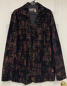 Jean Paul Gaultier JPG Jean’s Vintage Designer Samt Blazer Jacke kariert 36 - Bild 1 von 15