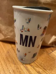 Starbucks Minnesota Keramik Doppelwandig 12 OZ Reisebecher selten neuwertig - Neu - Bild 1 von 11