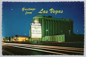Postcard Greeting From Las Vegas NV Aladdin Jefferson Starship Heart NBA NY Nets - Picture 1 of 2