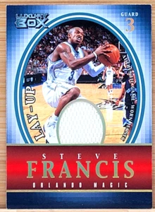 2004-05 TOPPS LUXURY BOX STEVE FRANCIS LAY-UP #D/30 GAME USED JERSEY MAGIC - Bild 1 von 2