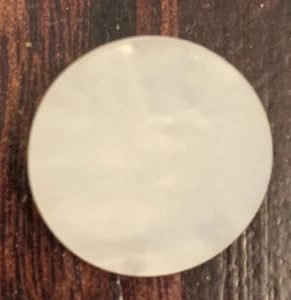 5x Round White Translucent Dapple Swirl Resin Shank Buttons Shank 18mm - Picture 1 of 5