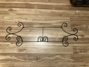 Unique Horizontal Decor Metal Brass Wall Mount Plate Hanger 35.5" x 12" x 3" - Picture 1 of 1