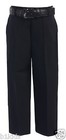 Boy Dress Pants Flat Front With Belt Black White Navy Khaki Toddler Size 2T -20 