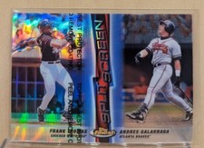 1999 Topps Finest SPLIT SCREEN REFRACTOR Left Andres Galarraga Frank Thomas HOF