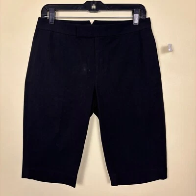 NUEVO RALPH LAUREN BLACK LABEL Bermudas Pantalones Cortos Negro Mezcla Algodón Talla 4 Foto 1 de 4