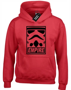 EMPIRE TROOPER KIDS CHILDRENS HOODY HOODIE STORM WARS JEDI STAR YODA FAN BOYS - Picture 1 of 6