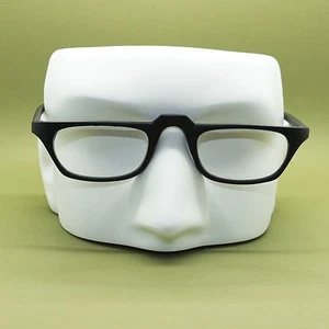 Half Eye +2.50 Reading Glasses Unisex Matte Black Polished Acrylic Wide Frame - Picture 1 of 4