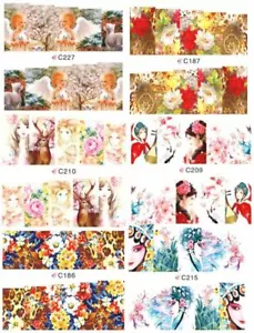 14 sets Nail art water transfer decal sticker wrap C series Ladies Autumn C27 - Picture 1 of 8