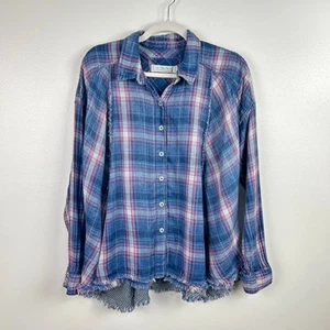 Camicia Free People Seeking Starlight a quadri 100% cotone We the Free taglia small - Foto 1 di 9