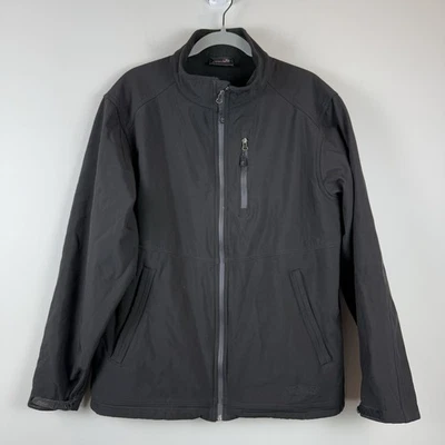Rafter C Jacket Men Sz L Black Full Zip Softshell Coat Cowboy Collection Outdoor - Image 1 of 4