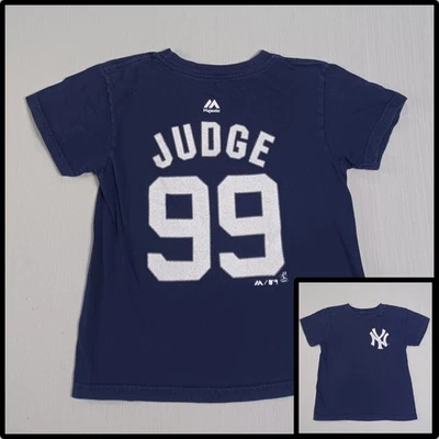 Camisa Aaron Judge de los Yankees de Nueva York talla 5/6 para niños azul mediano Foto 1 de 4