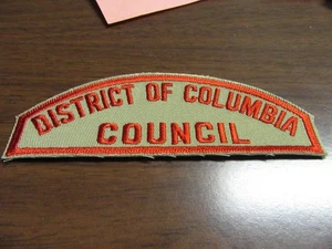 District of Columbia Council Khaki & Red Full Strip, modern     C10 - Picture 1 of 1