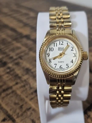 Reloj Vintage Leer Maxx Diseño Cuerda Oro Cuarzo Japón Batería Nueva Funciona Foto 1 de 4