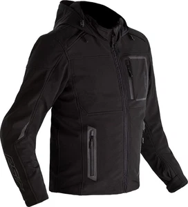 Frontline Men's Motorbike Riding Softshell Hi-vis Reflective Black Jacket/Hoodie - Bild 1 von 9