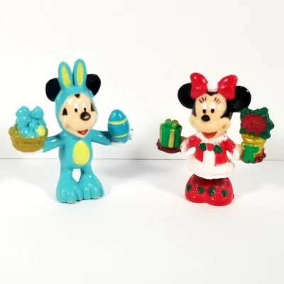 Disney Collector Pack Serie 7 LOTE Vacaciones Navidad Minnie Pascua Mickey Figura Foto 1 de 4