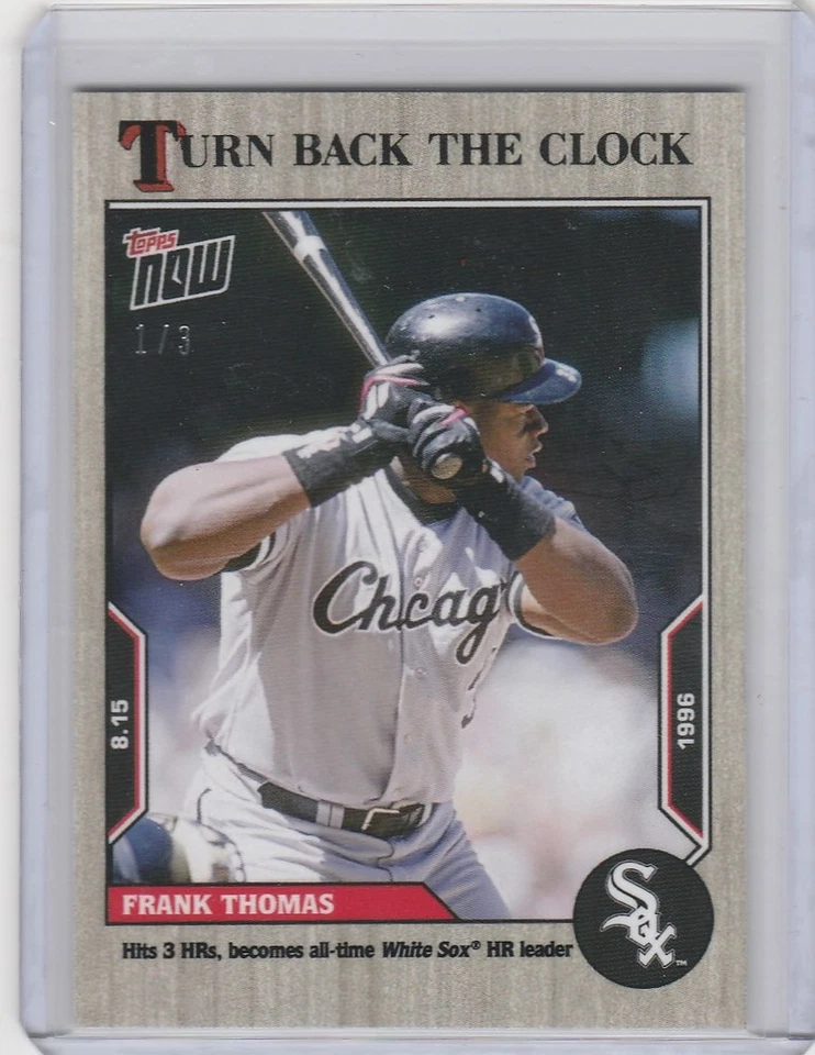 2022 TOPPS TURN BACK THE CLOCK ASH PARALLEL #138 FRANK THOMAS WHITE SOX 1/3 - Image 1 of 1