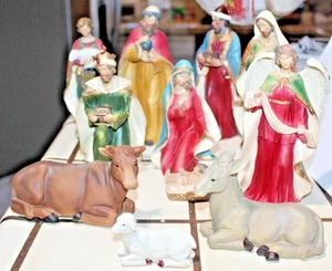 The Promise Of Christmas Robert Stanley - 11 pc Baby Jesus Nativity Scene Box - Picture 1 of 2