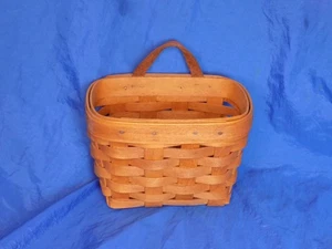 Longaberger Small Hanging Basket 5.75" x 4" Handwoven Vintage 1999 - Picture 1 of 6