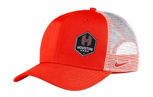SOMBRERO DE CAMIONERO DE FÚTBOL NIKE HOUSTON DASH NWSL NARANJA Y BLANCO CLASSIC99 - Imagen 1 de 1