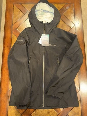 Marmot Eclipse Jacket Womens Rain Windbreaker Full Zip Black Size Large NWT - Image 1 of 4