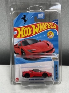 HOT WHEELS 2025 Case J FERRARI SF90 STRADALE FACTORY FRESH W/ Protector Case - Picture 1 of 5