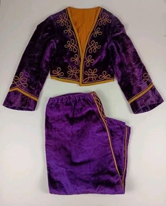 Chaqueta Pantalones Regalia Vintage Antigua de Terciopelo Púrpura Odd Fellows - Imagen 1 de 24