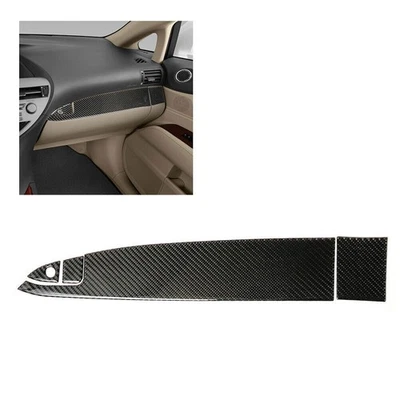 4 peças caixa de armazenamento de fibra de carbono painel tampa acabamento para Lexus RX350 RX450H 2010-2012 - Imagem 1 de 4